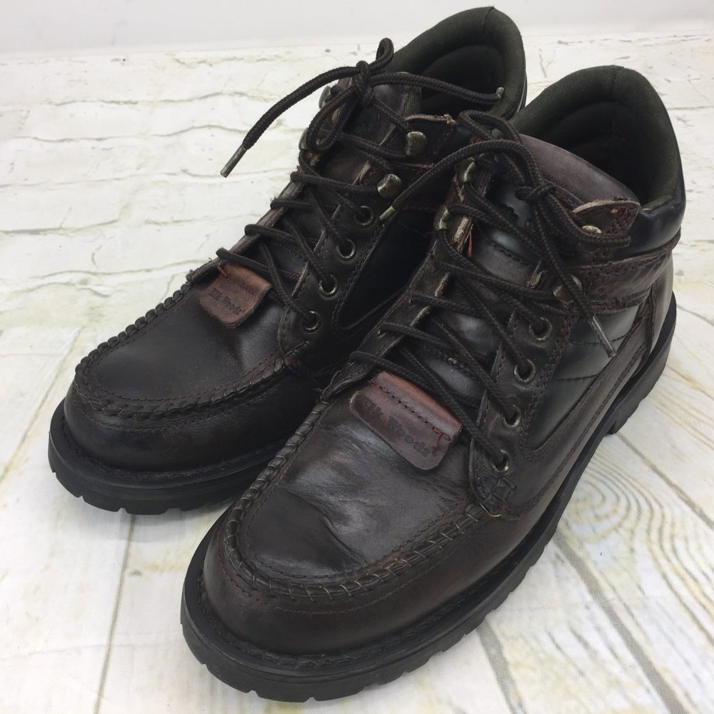 Men's ELK Woods Boots Brown Leather Size 9-9.5